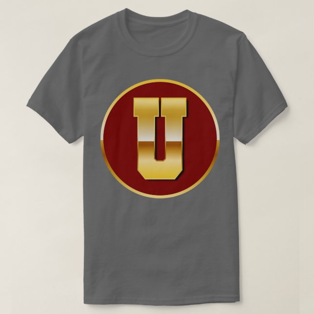 Gold Letter U T-Shirt (Design vorne)