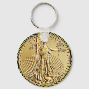 GOLD  LIBERTY COIN SCHLÜSSELANHÄNGER