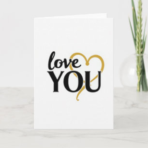 Gold Liebst Du Valentinstagskarte Karte