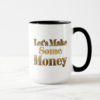 Gold ließ uns irgendein Geld-u. des Dollar-3D Tasse