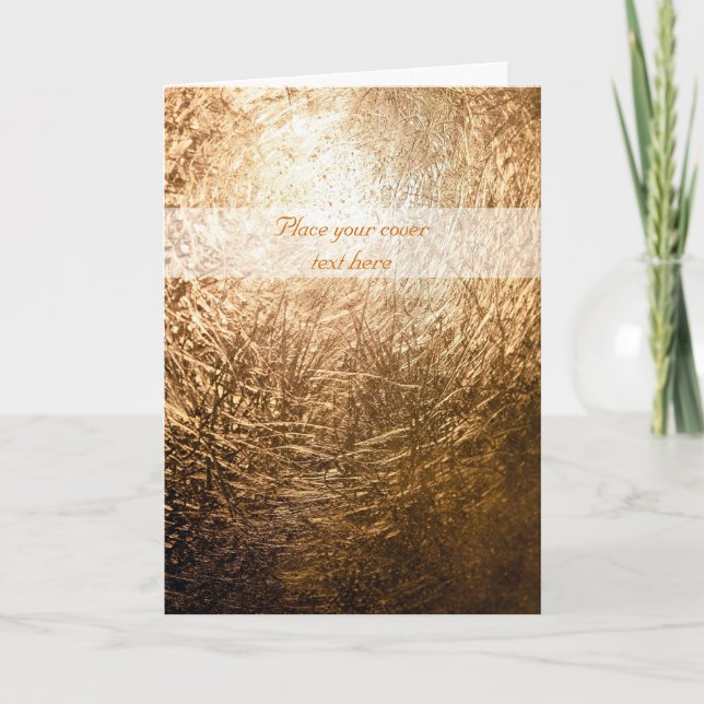 Gold Light 001 Feiertagskarte (Vorderseite)