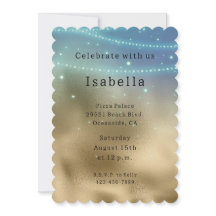 Gold Lila Aqua Sparkle Glitzy Mermaid Geburtstag