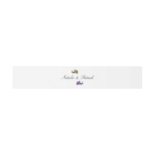 Gold Lila Dragon Wedly Bands Einladungsbanderole