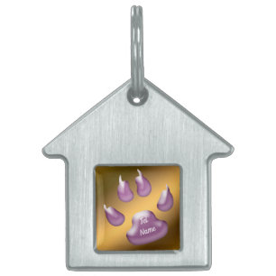 Gold Lila Katze Tiermarke