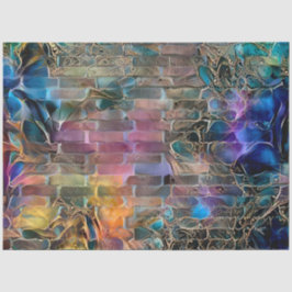 Gold Lila Mauer Seidenpapier