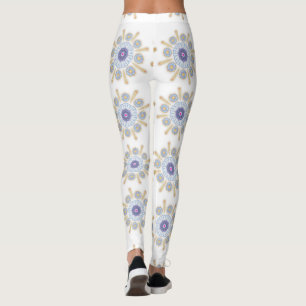 Gold, lila und blau bezaubernde Leggings