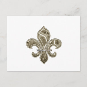 Gold Lilie Postcard Postkarte