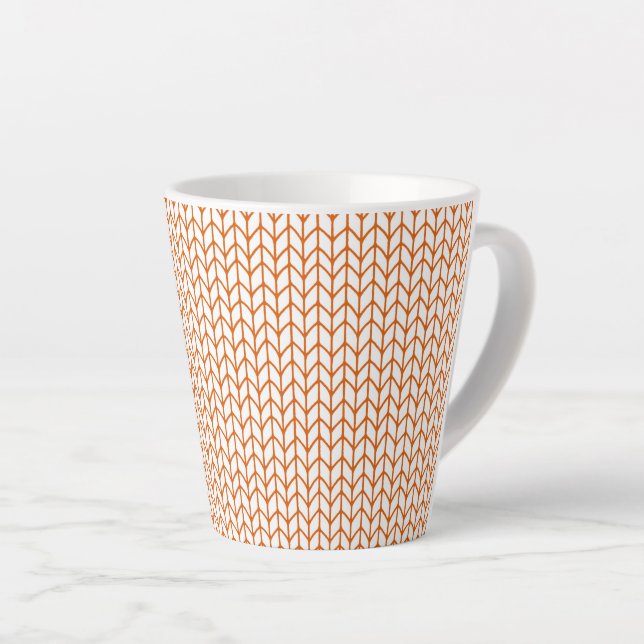 GOLD LINE STRICK Latte Tasse (Rechte Ecke)