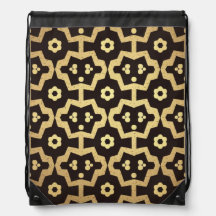 Gold Links Drawstring Backpack
