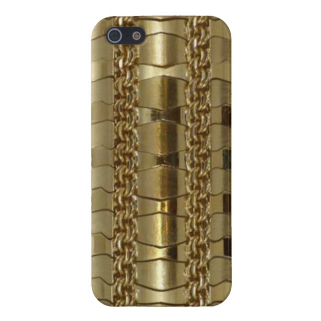 Gold Links und Braid iPhone Hülle (Hinten)