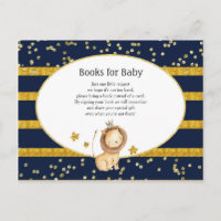 Gold Lion Navy Blue Baby Duschbücher für Baby