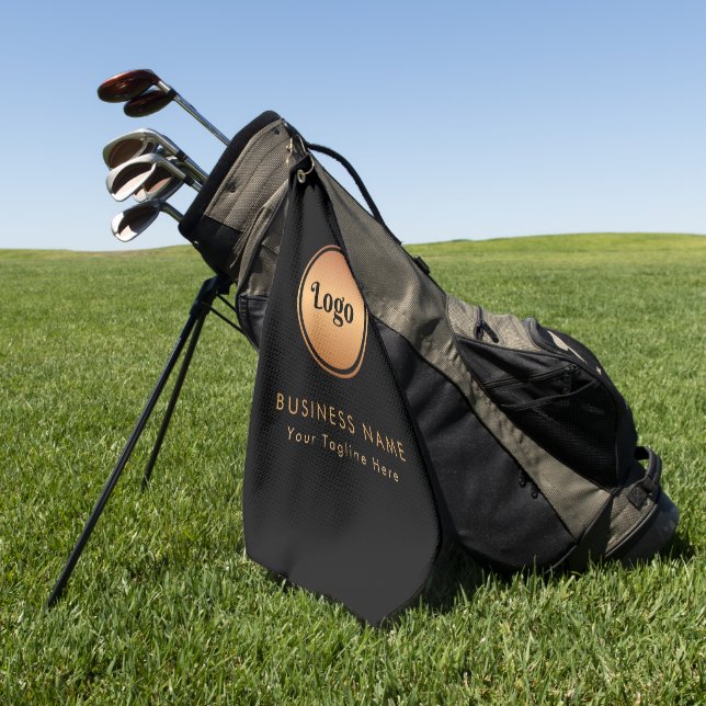 Gold-Logos und Unternehmen für benutzerdefiniertes Golfhandtuch (Gras)