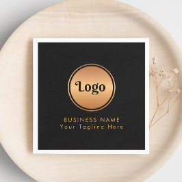 Gold-Logos und Unternehmen für benutzerdefiniertes Serviette
