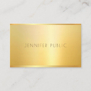 Gold Look Beruflich Elite Template Elegant Luxe Visitenkarte