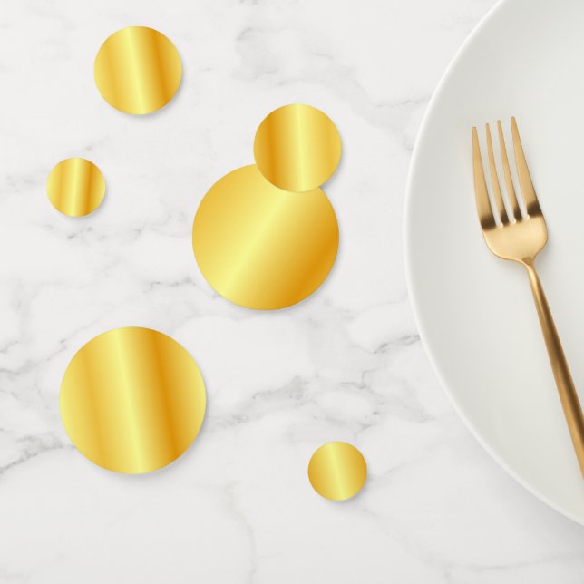 Gold Look Custom Elegant Blank Modern Template Konfetti (Gruppe)