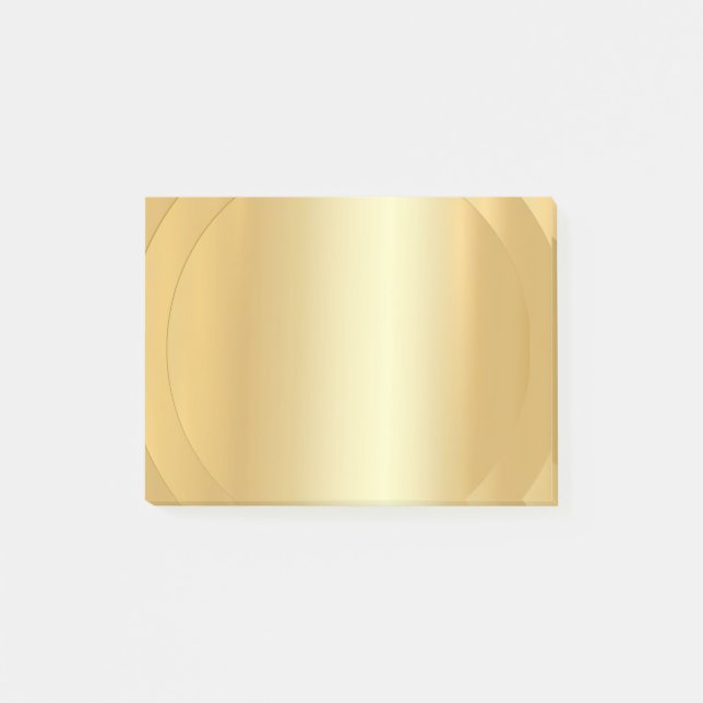 Gold Look Elegante moderne Blank Template Trendy Post-it Klebezettel (Vorderseite)