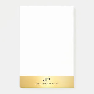 Gold Look Elegantes Template Moderne Beruflich Post-it Klebezettel