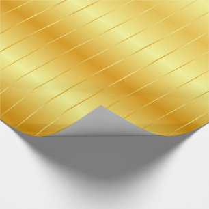 Gold Look Glossy Elegante Moderne Vorlage Geschenkpapier