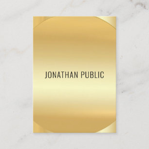 Gold Look Modernes elegantes Luxus-Template nach M Visitenkarte