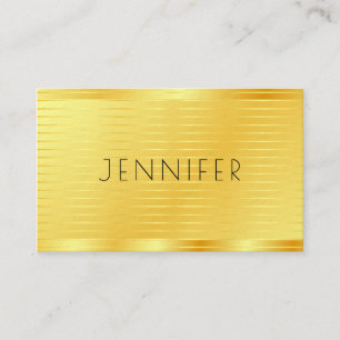 Gold Look Premium Dicke Professionelle Vorlage Visitenkarte