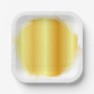 Gold Look Trendy Elegant Glamour Template Pappteller