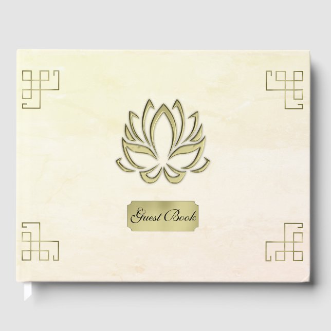 Gold Lotus Gästebuch (Vorderseite)