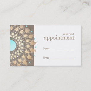Gold Lotus Mandala Therapeut Erinnerung für Ernenn Terminkarte