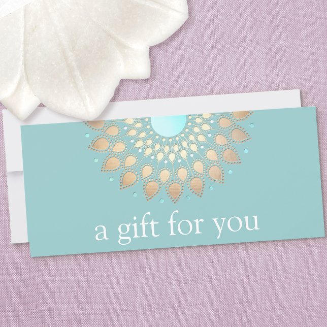 Gold Lotus Mandala Wellness-Geschenkgutschein (Von Creator hochgeladen)