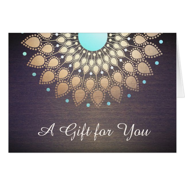 Gold Lotus Natural Health Gift Certificate (Vorderseite (Horizontal))