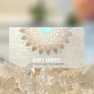 Gold Lotus Yoga and Meditation Teacher Wellness Visitenkarte