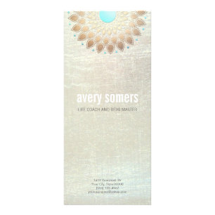 Gold Lotus Yoga und Medical Teacher Health Wellnes Werbekarte