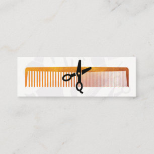 Gold Luxe Comb Hair Stylist Mini Visitenkarte
