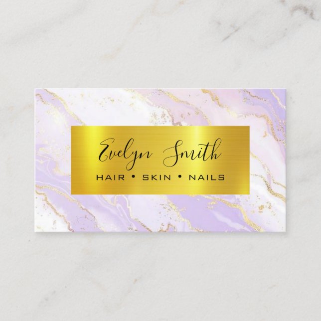 GOLD Luxury Boutique Ivory Business Card Visitenkarte (Vorderseite)
