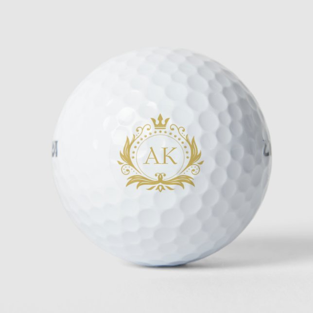 Gold Luxury Crown Golfball (Vorderseite)
