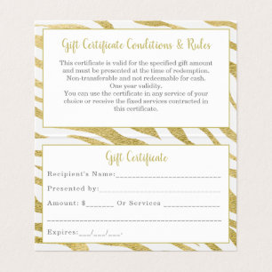 Gold Luxury Folded Business Card Visitenkarten