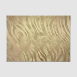 Gold Luxus Luxuriös Zebra Dschungel Safari Glamour Seidenpapier