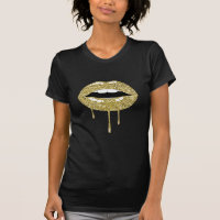 Gold Luxus Schönheit Glam Glitter Tropfen Triefend