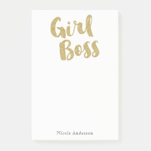 Gold Mädchen Chefin Glamour Modern Trendig Chic We Post-it Klebezettel