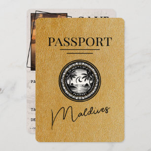 Gold Maldives Pass Save the Date