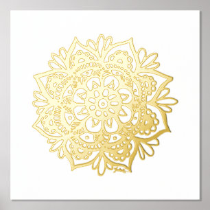 Gold Mandala Blume Pinacoteca comunale Casa Rusca Foliendrucke