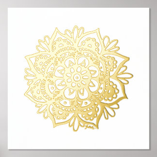 Gold Mandala Blume Pinacoteca comunale Casa Rusca Foliendrucke