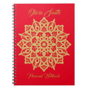 Gold Mandala Foto Notebook Notizblock