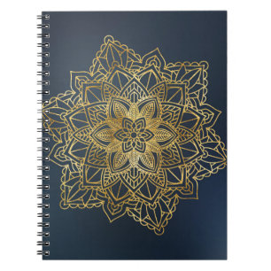 Gold Mandala Notizblock