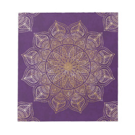 Gold Mandala Notizblock