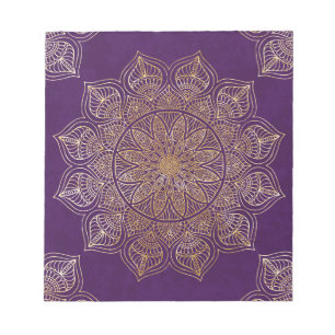 Gold Mandala Notizblock