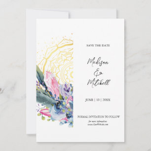 Gold Mandala Rosa Kristall Boho Handfasting Hochze Save The Date
