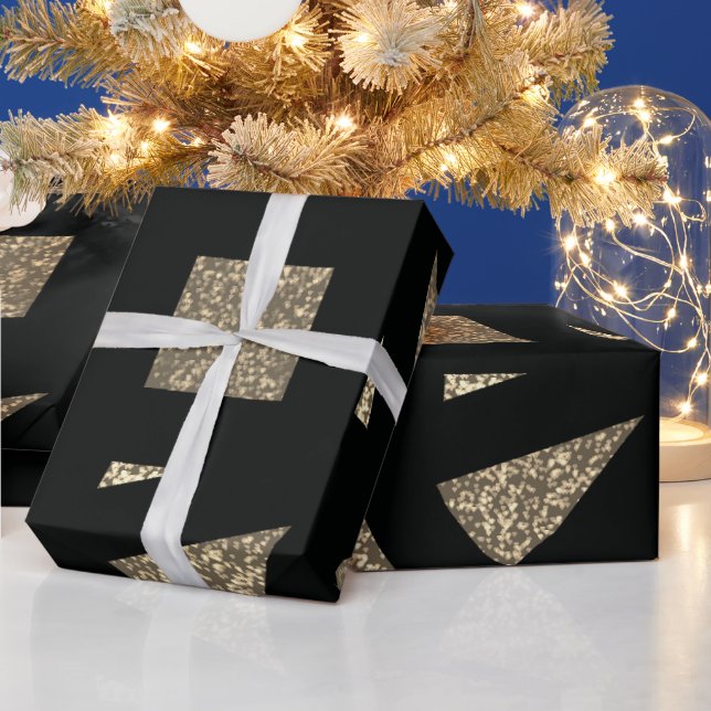 Gold Mandala Sparkles Geschenkpapier (Feiertage)