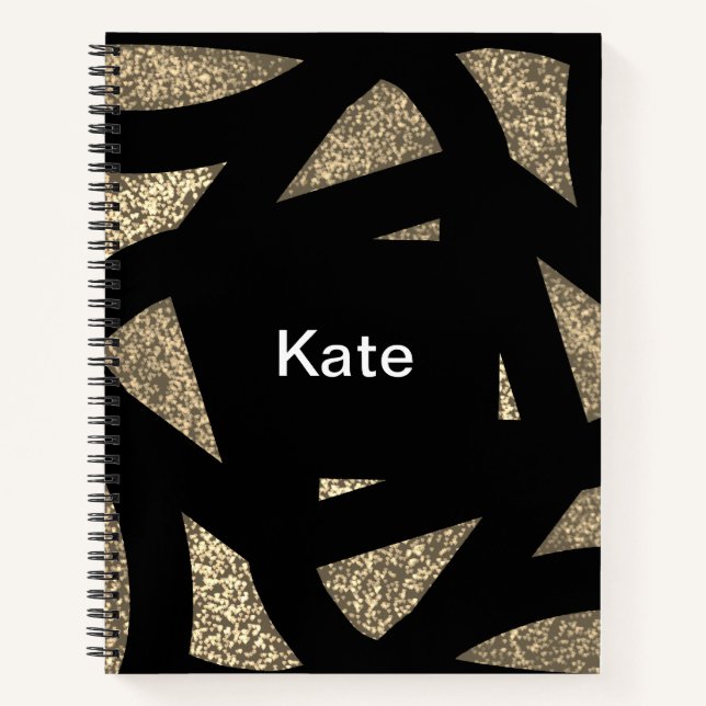 Gold Mandala Sparkles Notizbuch (Vorderseite)