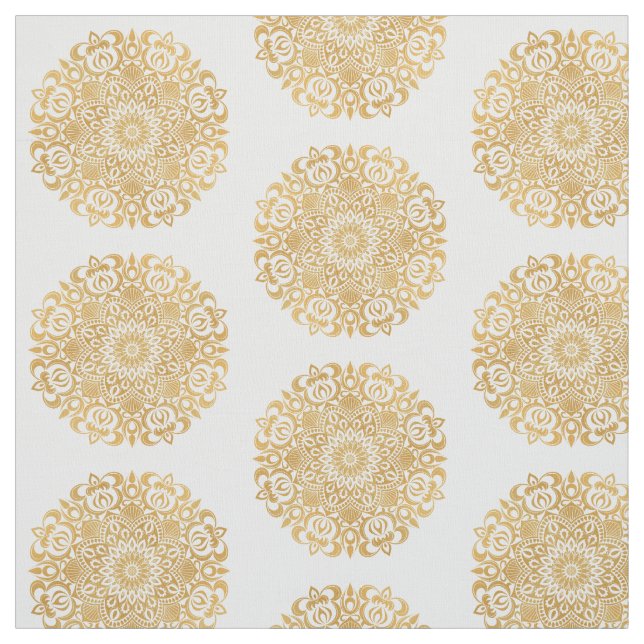 Gold Mandala Stoff (Muster)