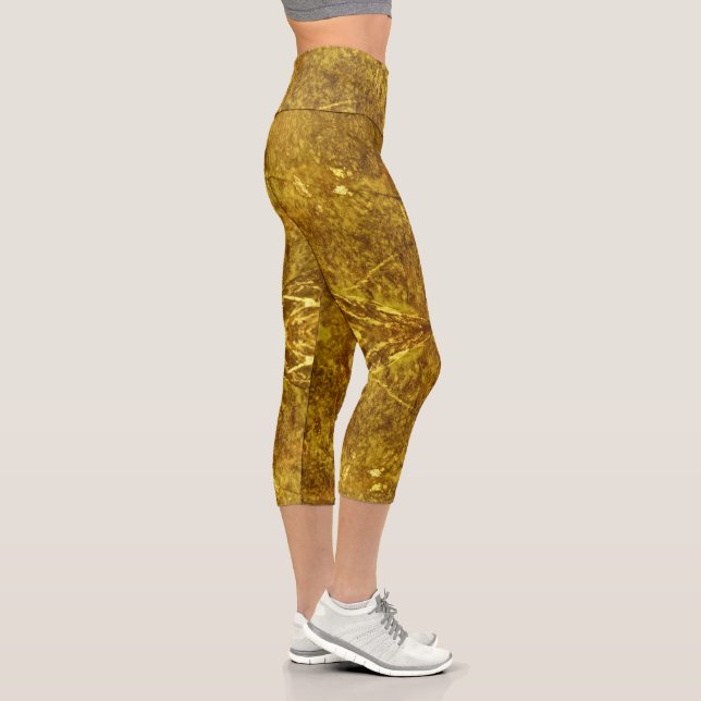 Gold Marble Capri Leggings (Rechts)